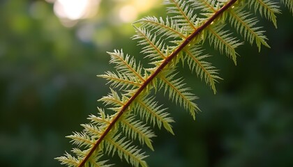 close up of a green leaf with a blurry background
