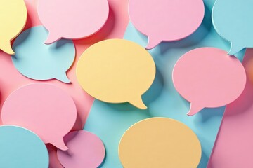 Seamless pastel speech bubble wallpaper pattern , card, happy, fabric