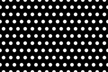 水玉模様（黒背景）、ポルカドット、背景、壁紙、グレー、シームレス、白黒 © keisuke