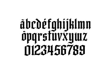 GothicGleam - Ornate Blackletter Font Vector