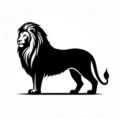 vector illustration of a lion silhouette