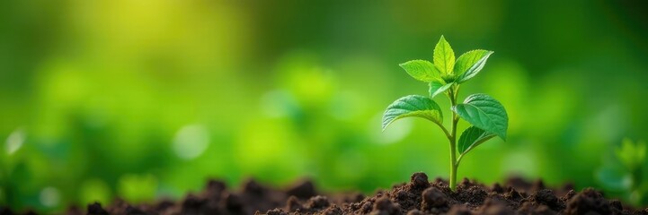 Tulsi plant growing in a garden with other plants, herb, green