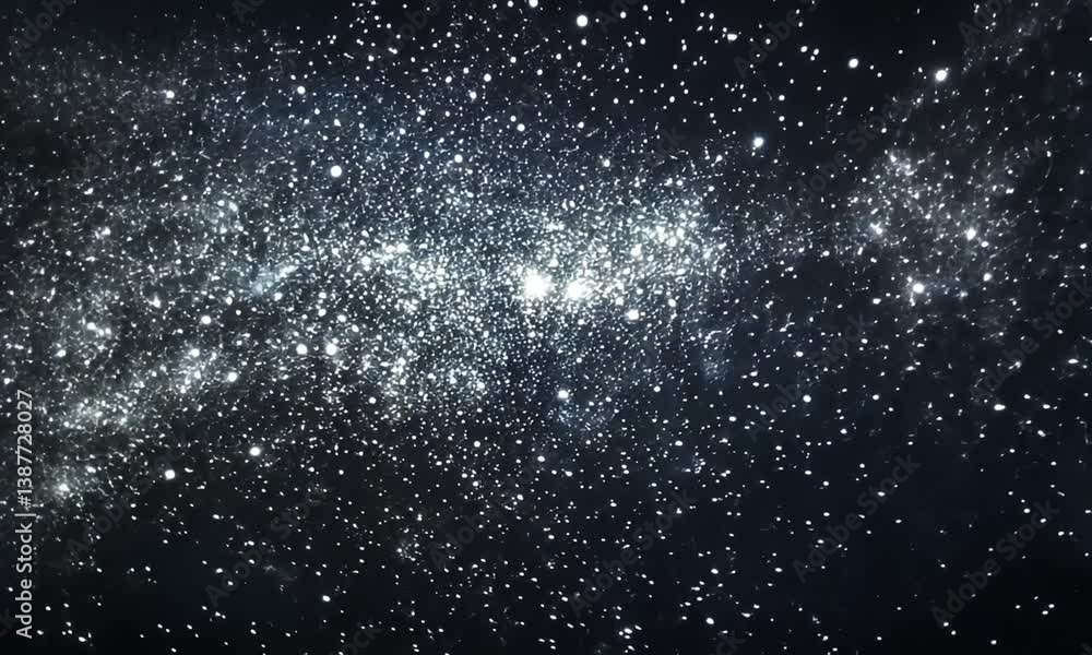 Sticker infinite stars twinkling in a mesmerizing cosmic dance made with generative ai technology