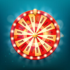 Cartoon fortune wheel