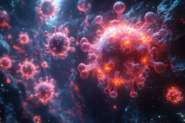 Synthetic Lifeforms – Abstract Digital Rendering of Bioengineered Organisms in a Lab Environment