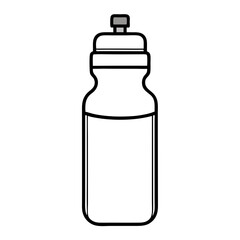 Sports Water Bottle Coloring Book Page Line Art Drawing