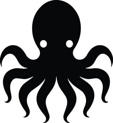 Octopus Vector Silhouette | Marine, Deep Sea and Underwater Creature