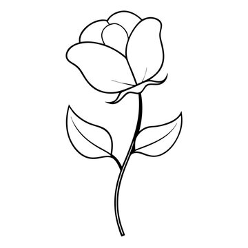 recommend clip art: Sweet Pea Flower Coloring Book Page Line Art Drawing