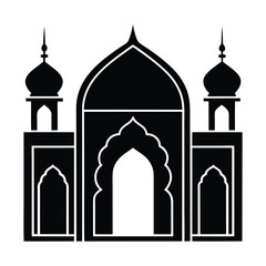 Simple College Building icon vector.