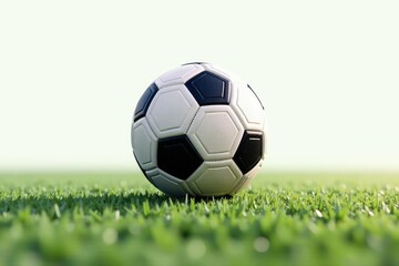 Fototapeta premium High-angle view, football on pure white backdrop, competition, american football, equipment