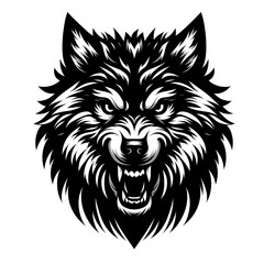 vector illustration of a wolf silhouette