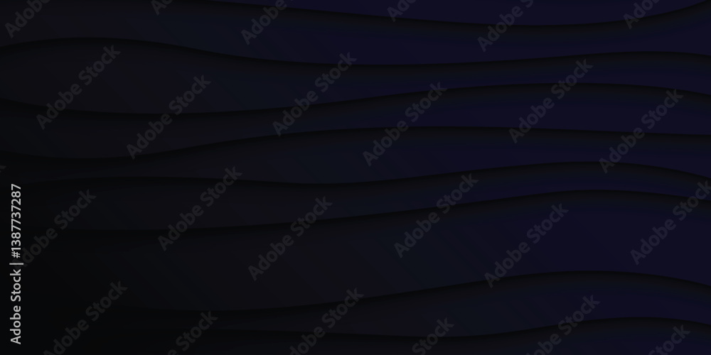 Aufkleber abstract dark blue background with subtle, flowing wave patterns creating a textured and elegant sur
