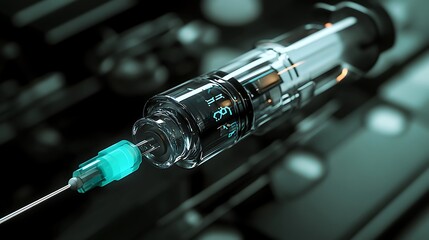 Futuristic Syringes and Medical Tools Depicting Advanced Technology in Healthcare Innovation