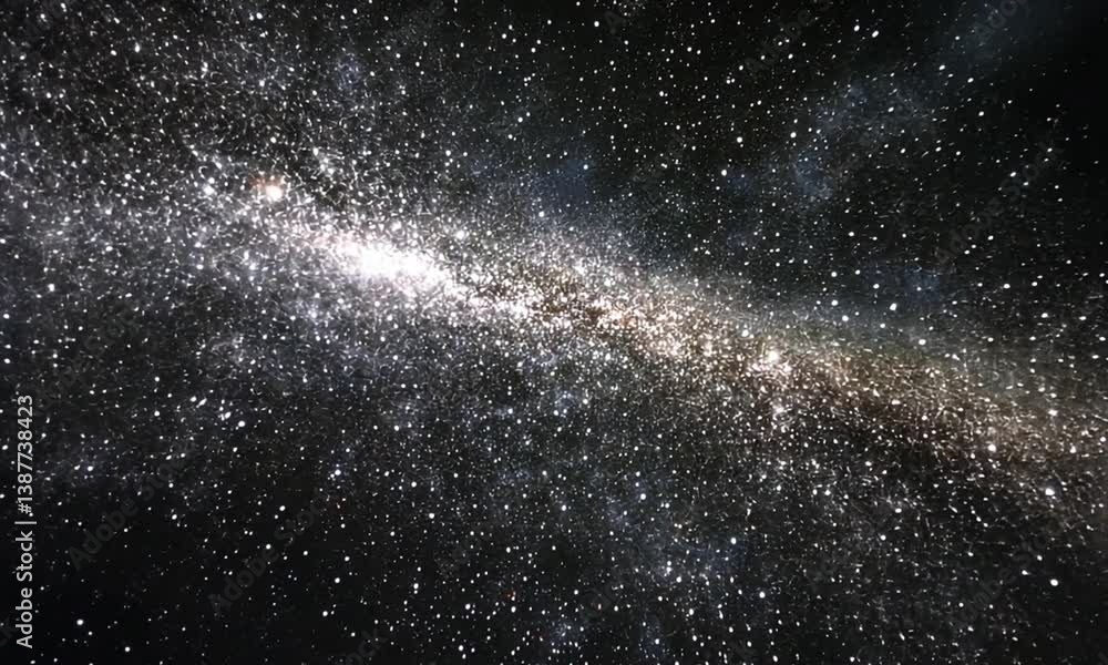 Canvas Prints captivating video of black background filled with twinkling stars flickering intermittently with var