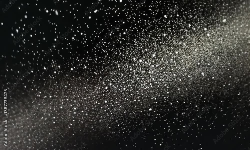 Wall mural black background with countless stars twinkling intermittently at different intensities and speeds i