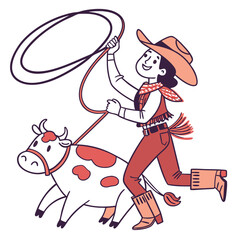 Funny cartoon pirate character with a guitar illustration