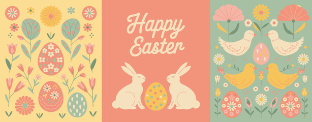 Easter poster, Easter banner, banner, Easter clipart, happy Easter, Easter 2025, 2025, Easter celebration, easter sublimation, easter card, easter, bunny, rabbit, egg, card, spring, cartoon, holiday, 