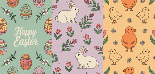 vector, pattern, easter, card, illustration, design, flower, spring, bird, cartoon, set, decoration, nature, baby, egg, floral, pink, seamless, wallpaper, holiday, art, summer, greeting, leaf, ornamen