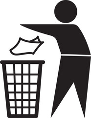 trash can with recycle symbol