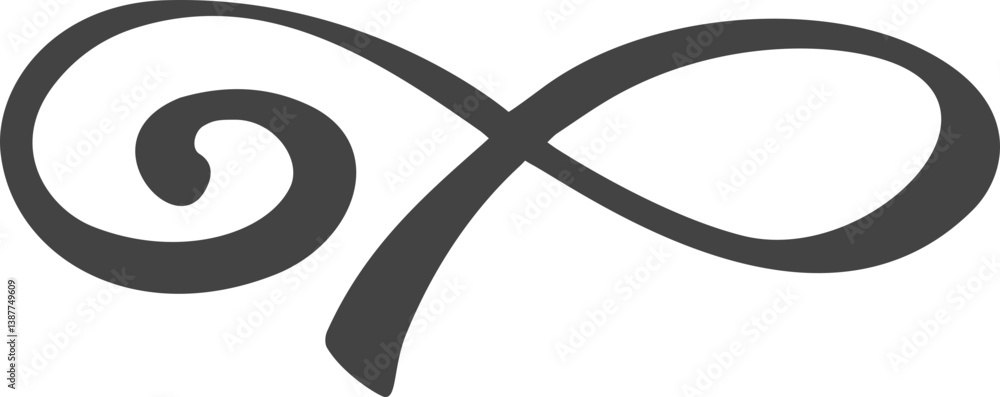 Poster swoosh lines. hand-drawn squiggle stroke. swirl swish and swash element. calligraphic curly doodle. 
