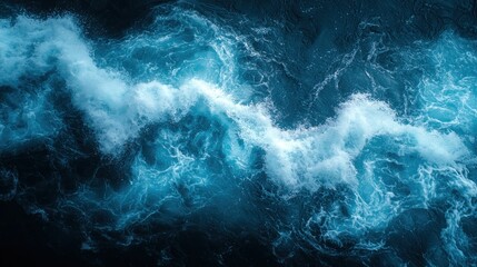 Turbulent ocean waves