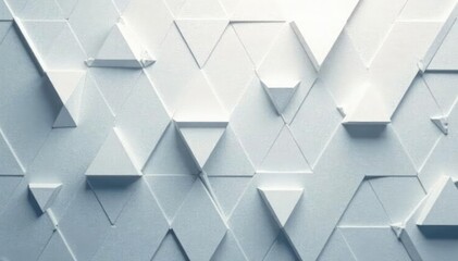 Obraz premium Subtle repeating triangles forming a calming grey scale pattern, calming, background, repeating