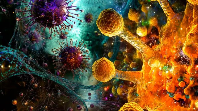 Stunning and Detailed Visualization of Intricate Viral Structures in the Microscopic Universe of Science
