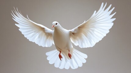 white dove flying