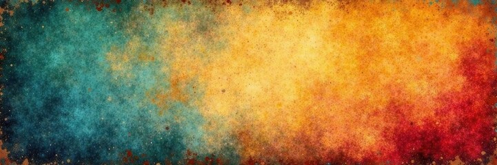 Distressed textures, faded colors, vintage style banners , image, aged