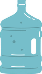 Big water bottle vector illustration