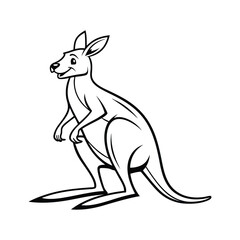 kangaroo vector illustration