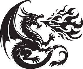 Dragon logo vector