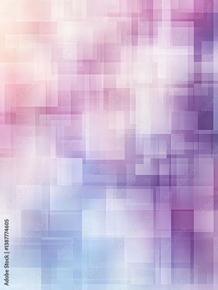 Aufkleber Soft abstract background with neutral-colored pixels in a modern digital aesthetic featuring a minimalistic design