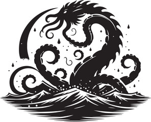 Kraken logo vector