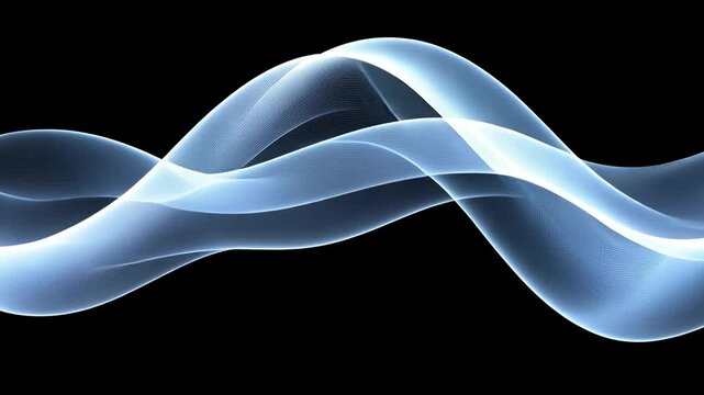 Modern Abstract Wavy Line Pattern With Guilloche Curves in Design Generative AI