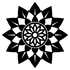 Mandala design flower 