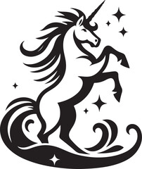 Unicorn illustration logo