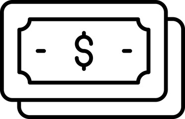 Cash Vector Stock Icon