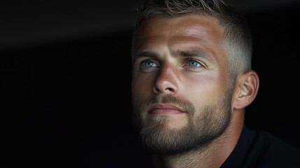 Fototapeta premium Close-up portrait of a man