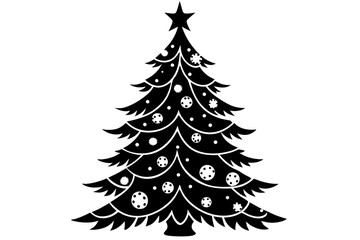 christmas tree vector illustration