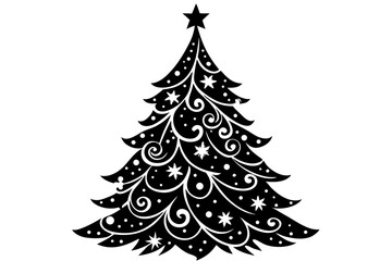 christmas tree vector illustration