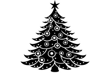 christmas tree vector illustration