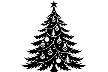 christmas tree vector illustration