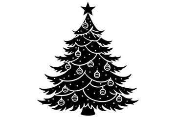 christmas tree vector illustration