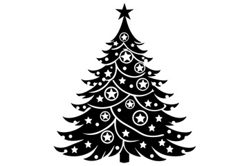 christmas tree vector illustration