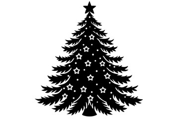 christmas tree vector illustration