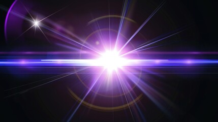 Obraz premium abstract background with glowing violet and purple lens flares