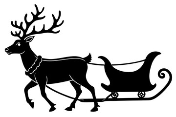 deer silhouette vector illustration