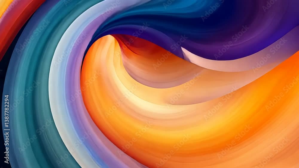Aufkleber colorful swirl of vibrant hues creating an abstract design generative ai