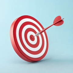 Target with arrow. Goal achievement concept. Colorful Targets with arrow.